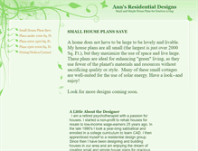 Tablet Screenshot of annsresidentialdesigns.com